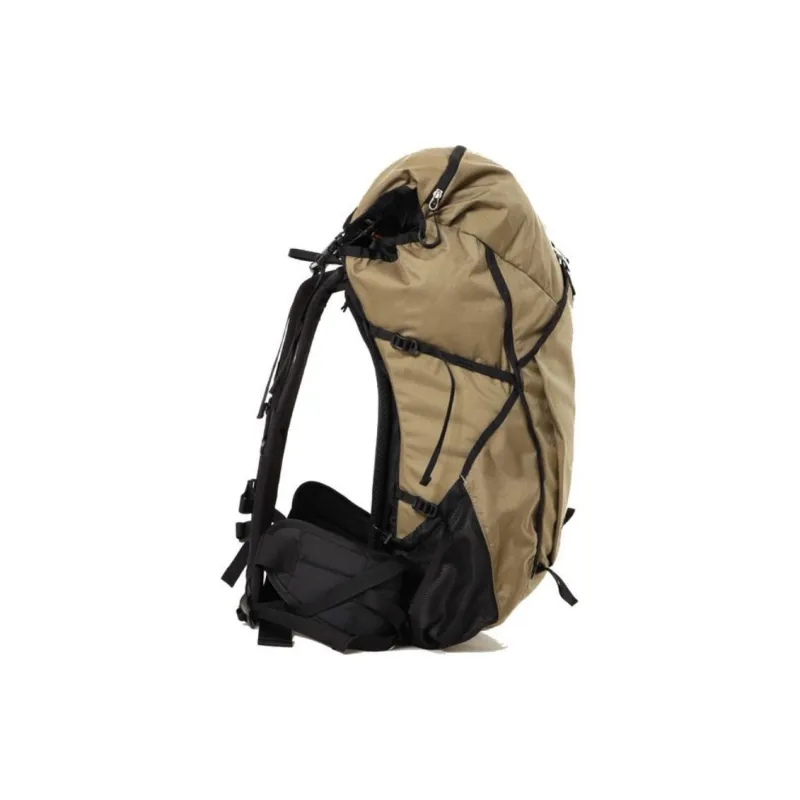 PAAGO WORKS Nylon Backpack Unisex Dark Beige-3