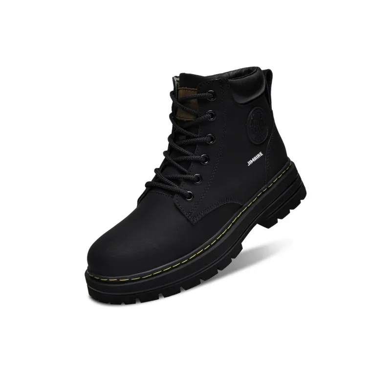 King Jinmai Short Martin Boot Unisex Black-1