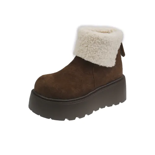 KUPE Warm Slip Resistant Coverage Short Snow Boots Women's