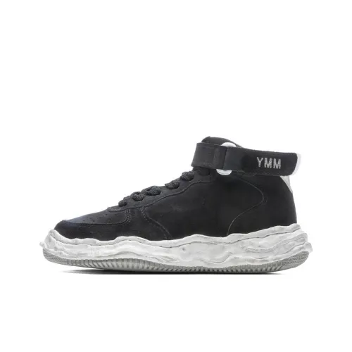 MIHARA YASUHIRO Wayne Mid Top Casual Shoes Unisex Black