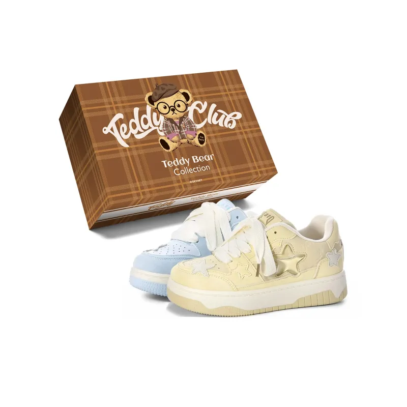 Teddy Bear Collection Slip Resistant, Abrasion Resistant, Lightweight, Breathable Low Top Skateboard Shoes Women's-12