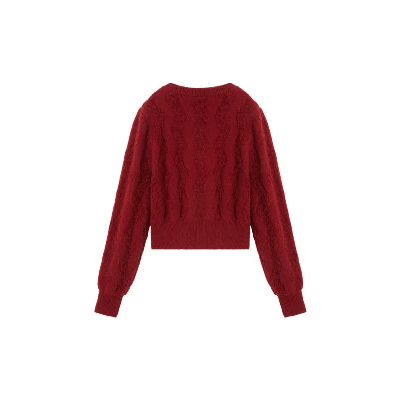 XIANGYING Knitwear Women's Red-1