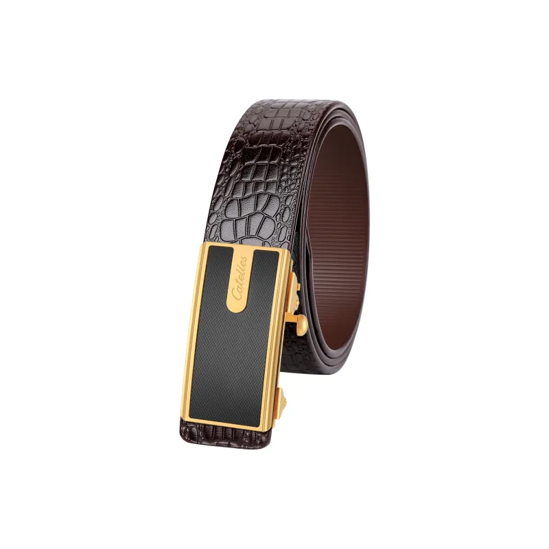 CATELLES Top Grain Cow Leather Leather Belts Men's Width 3.4cm-8