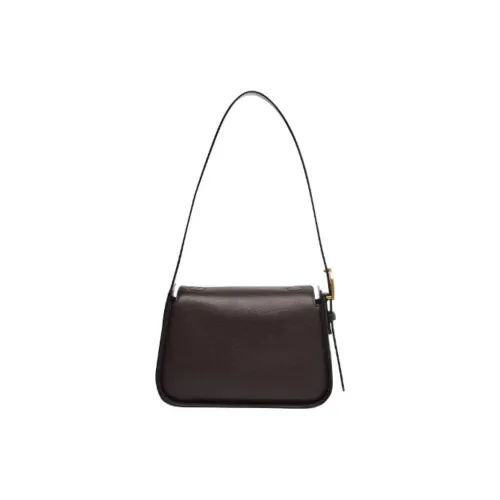 SAM EDELMAN Cow Leather Shoulder Bag Small Size Women's Chocolate