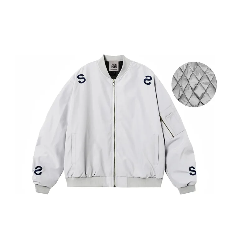 FOASIS Jackets Coats Unisex Light Gray-3