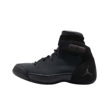 Jordan Melo 1.5 Cushioning, Wear Resistant High Top Children's Basketball Shoes Black/Dark Gray Teenagers