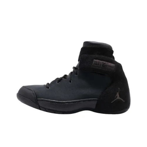 Jordan Melo 1.5 Cushioning, Wear Resistant High Top Children's Basketball Shoes Black/Dark Gray Teenagers