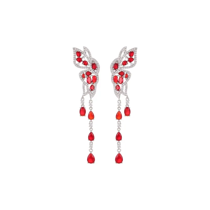 VIOLET Cubic Synthesis Of Zirconia Earrings Women's-0