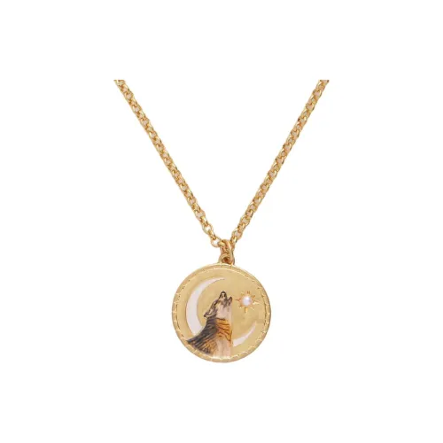 Fable Zinc Alloy Enamel Necklaces Women's Gold