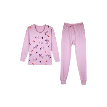 Cotton Gene Thermal Set Women's Taro Purple