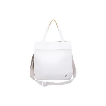 361° Fabric Tote Bag Shopping Bag Portable Crossbody Bag Shoulder Bag Women's Black/Ecru