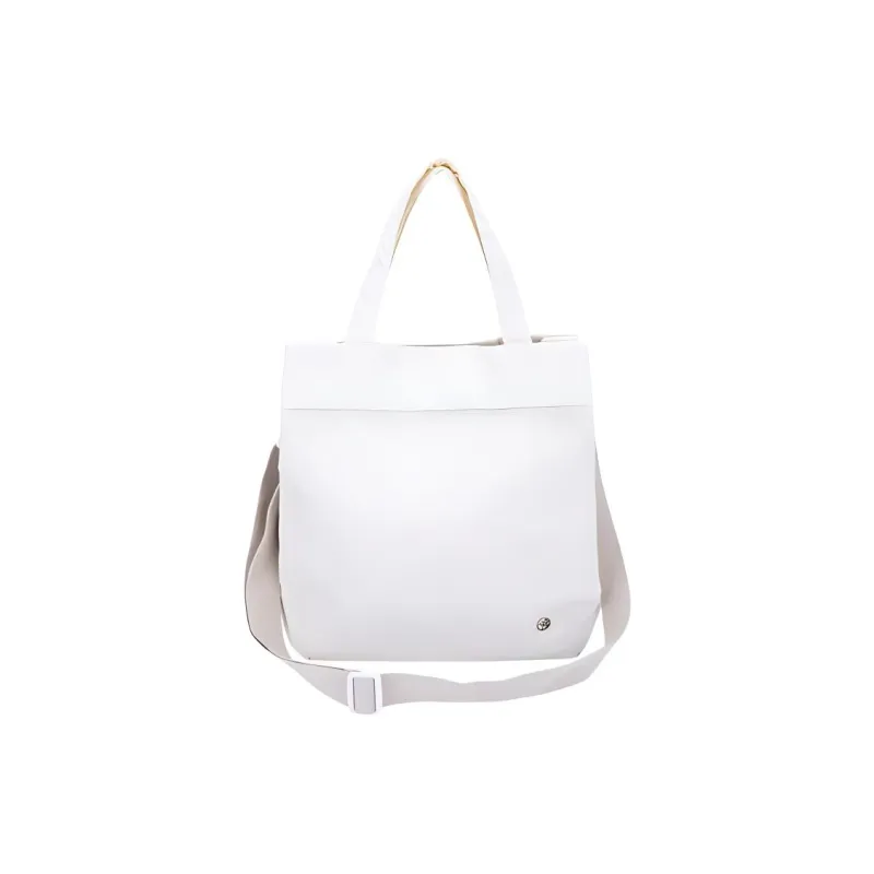 361° Fabric Tote Bag Shopping Bag Portable Crossbody Bag Shoulder Bag Women's Black/Ecru-4