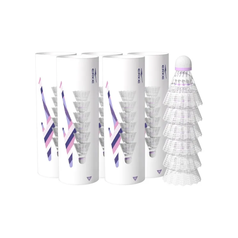Erke 12 Pack 3 Pack 6 Pack Nylon Training Specific Shuttlecocks-5