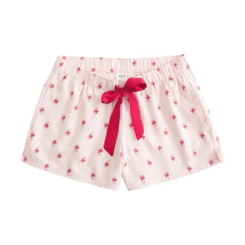 Hollister Pajama Pants Women's Light Pink-0