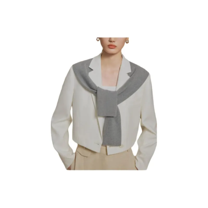 YANGZHIDAO Business Suit Women's Oat Milk White-2