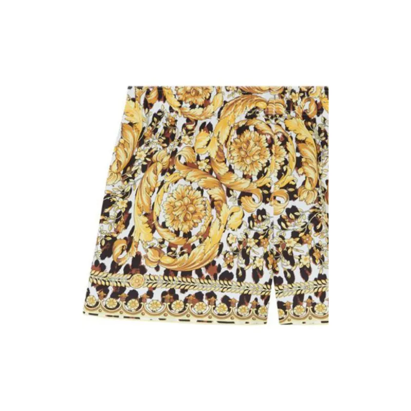 VERSACE Wild Barocco Drawstring Swim Shorts-3