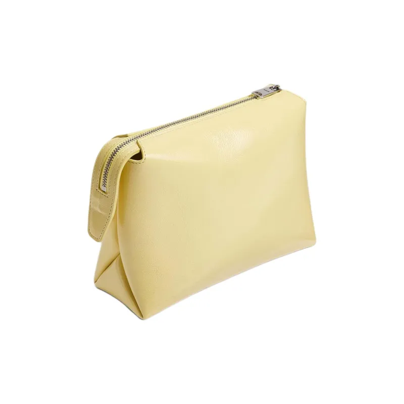 KHAITE Calfskin Clutch Women's Light Yellow-1