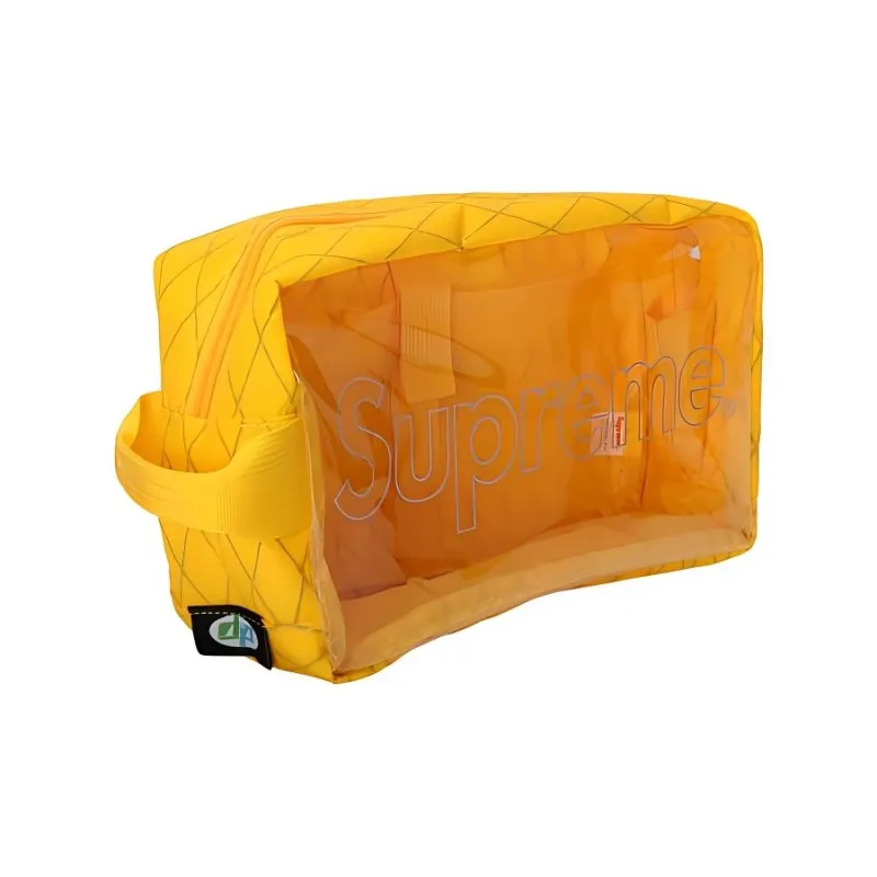 Supreme FW18 Plastic Travel Storage Bag Unisex Bright Yellow-2