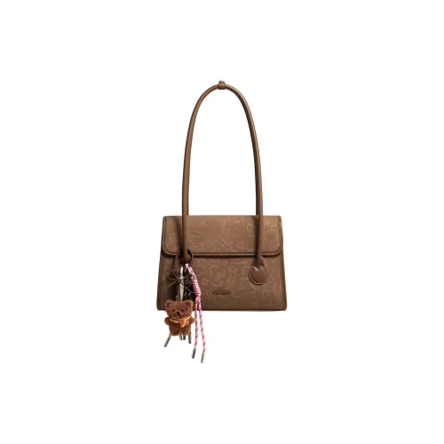AILUXI Synthetic Leather Shoulder Bag Women's Cocoa Brown