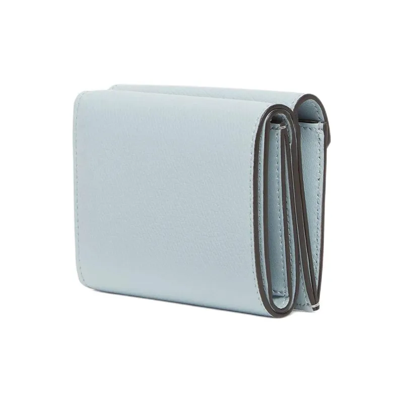 FENDI FF Diamonds Series Calfskin Wallet Medium Size Women's Light Blue-1