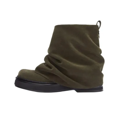 The Attico Mini Robin Powder Combat Boots Women's