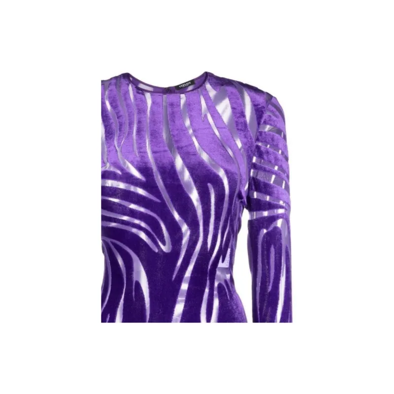 VERSACE Bodysuits Women's Purple-4