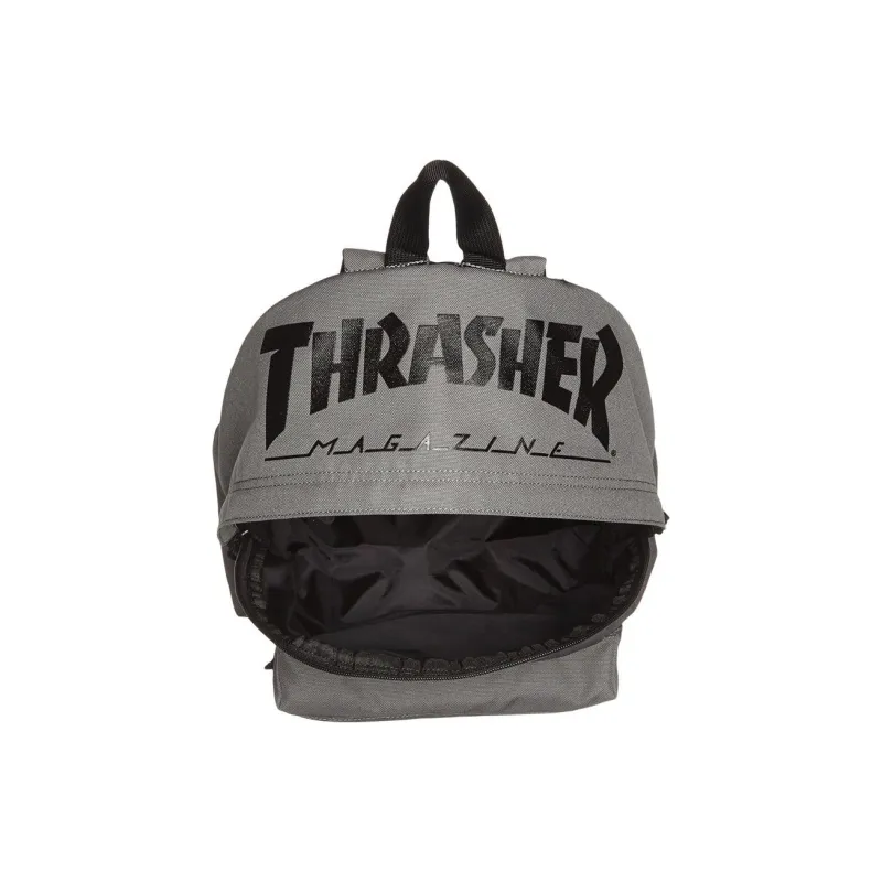 Thrasher Polyester Backpack Regular Unisex Gray Black-2