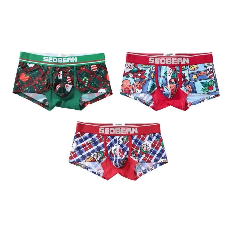 SEOBEAN Underpants Men's 3 Pack-5