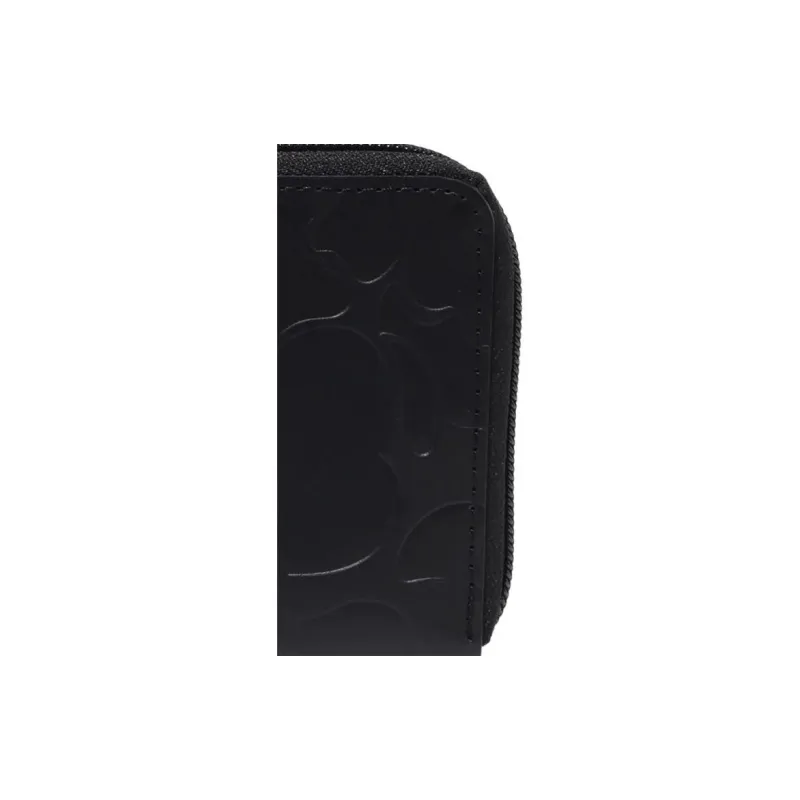 Bape Solid Camo Leather Iii Wallet Black-4