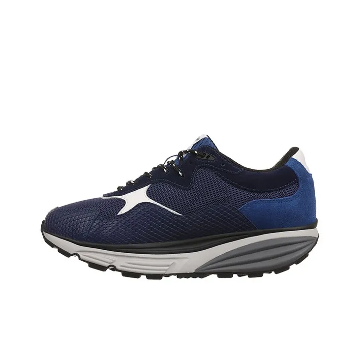MBT Cushioned Wear Resistant Support Low Top Outdoor Shoes Men's Blue White-0