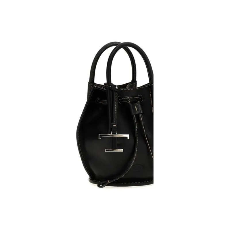 TOD'S Buz Drawstring Mini Bucket Bag-2