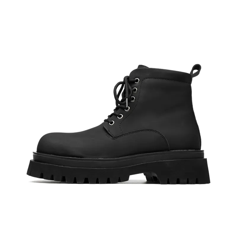 YUZHAOLIN Crew Martin Boot Men's Black-0