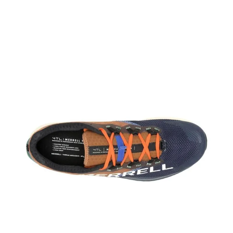MERRELL MTL Long Sky 2 Anti-Slip Wear-Resistant Low-Top Casual Running Shoes Men's Brown Blue-4
