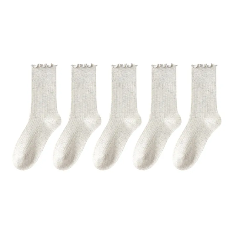 MIIOW Mid Calf Socks Women's 5 Pack-57