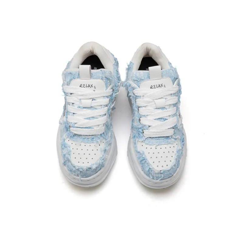 RELAXURSELF Anti Slip And Wear Resistant Height Increasing Low Top Skateboard Shoes Unisex-3