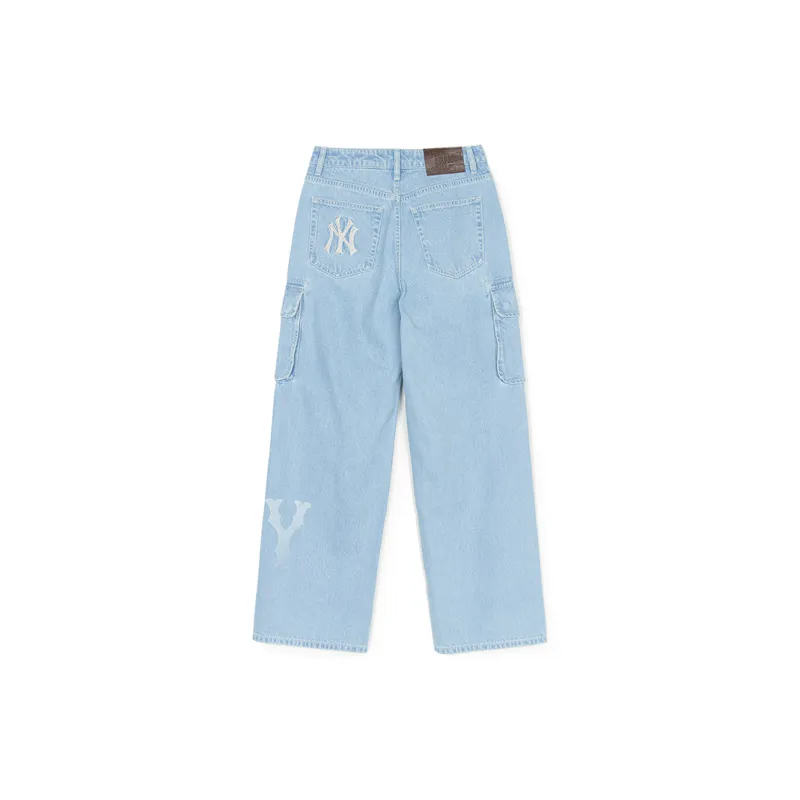 MLB New York Yankees Jeans Women's Light Blue-1