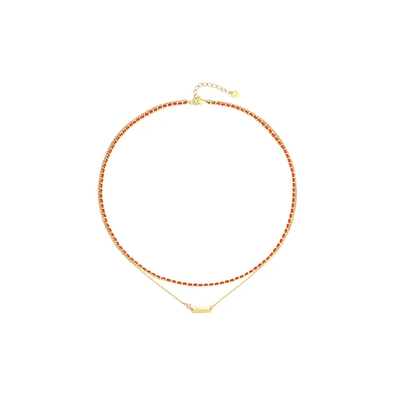 CHOW TAI SENG Campus Love Series S925 Silver Necklaces Women's-2