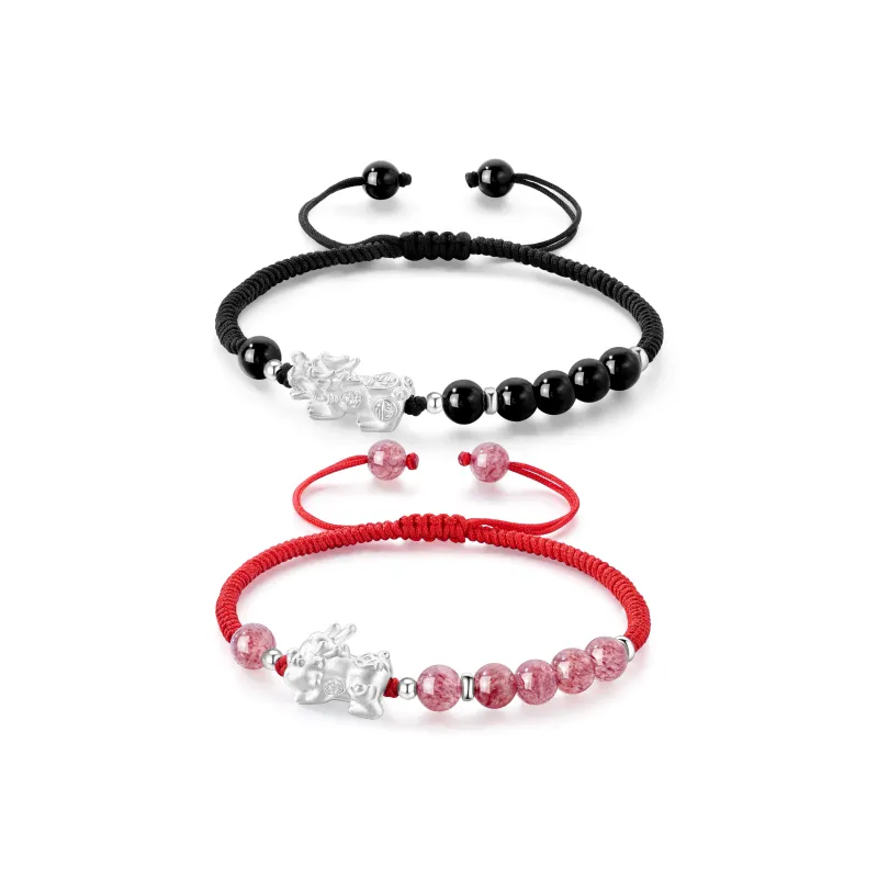 Lao Feng Xiang Agate Bracelets Unisex-9