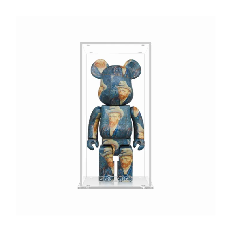LIGHT YOUR BRICKS Compatibility 400% Building Blocks Bear Display Case Bearbrick Storage Box Model Accessories-1