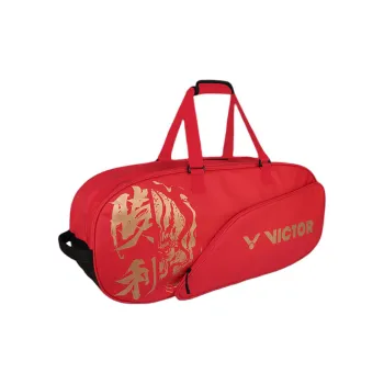VICTOR Badminton Racket Bags 6 Pcs Casual Style Multipurpose Strap Bright Red Unisex
