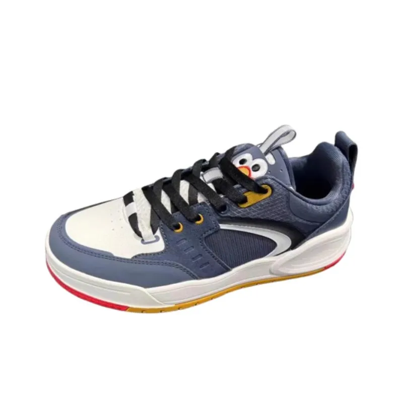 Anta Slip Resistant Cushioning Low Top Skateboard Shoes Men's Blue White-1