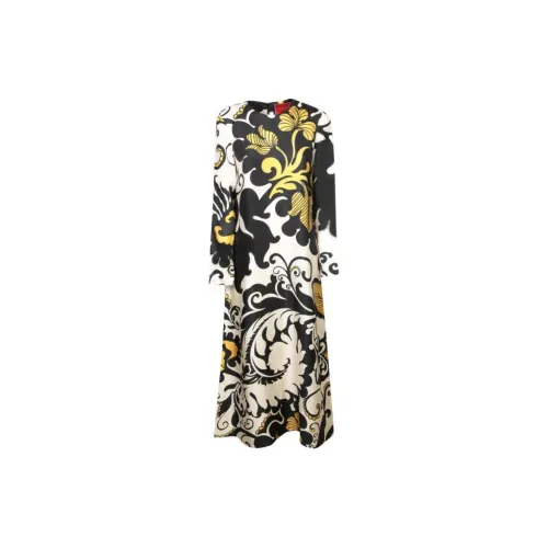 La DOUBLEJ. Graphic print Silk Midi Dress