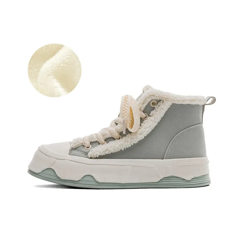 Warrior Thermal Coverage Abrasion Resistant Lightweight Slip Resistant High Top Skateboard Shoes Women's Light Green-1