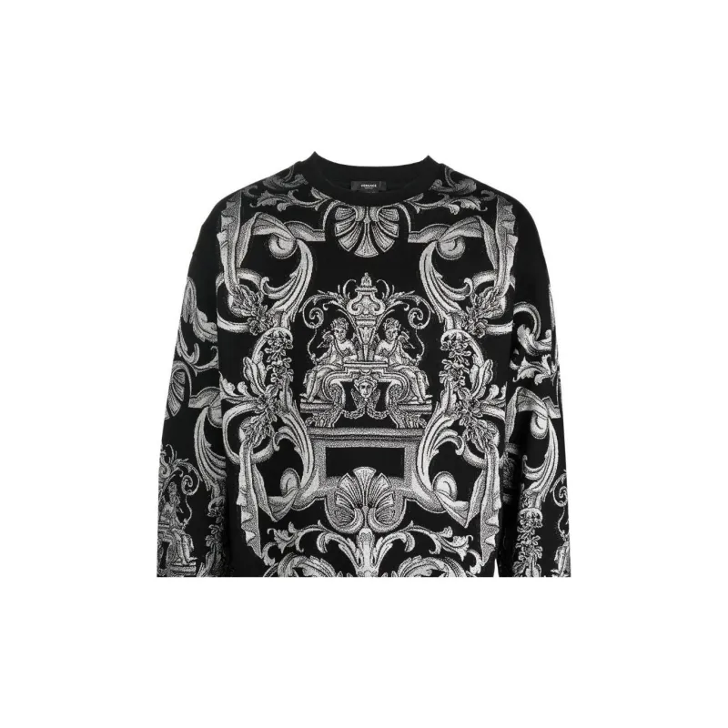 VERSACE FW22 Sweatshirt Men's Black-4