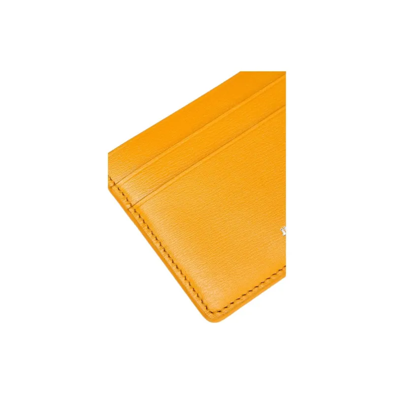 JIL SANDER Cow Leather Card Holder Women's Yellow-2