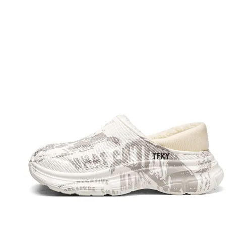 TFKY Slip Resistant Abrasion Resistant Wrap toe Slippers Men's
