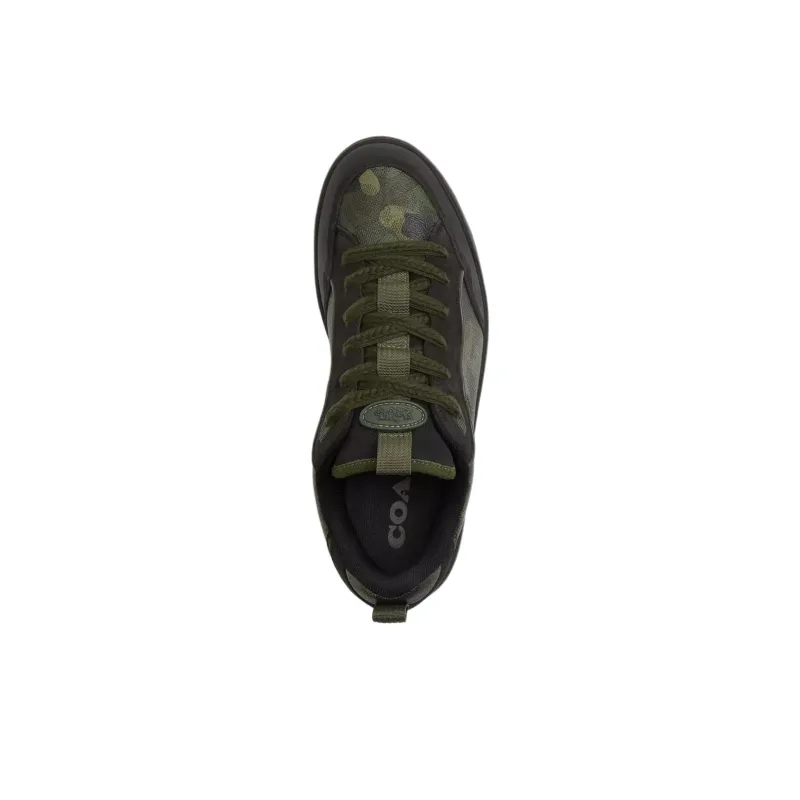 COACH C203 Low Top Skateboard Shoes Men's Green-3