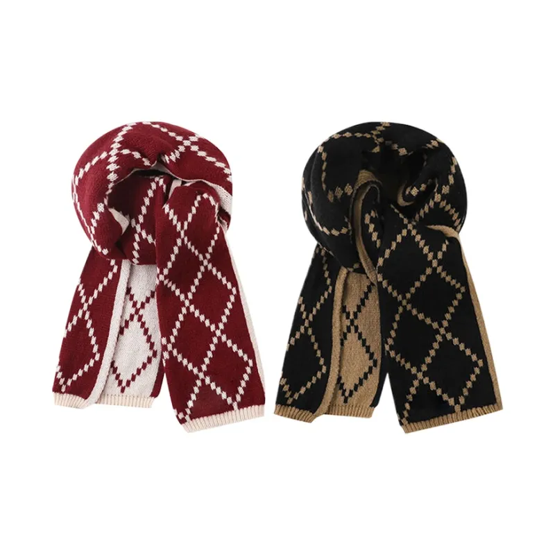 Yalu Polyester Knit Scarves Unisex Gift Box Set-6