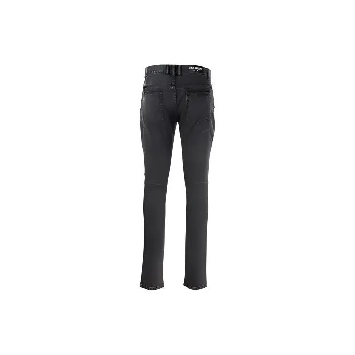 BALMAIN Zipped Detailed Skinny Jeans-1
