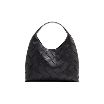 Other Stories Cow Leather Handbag Large Size Women's Black